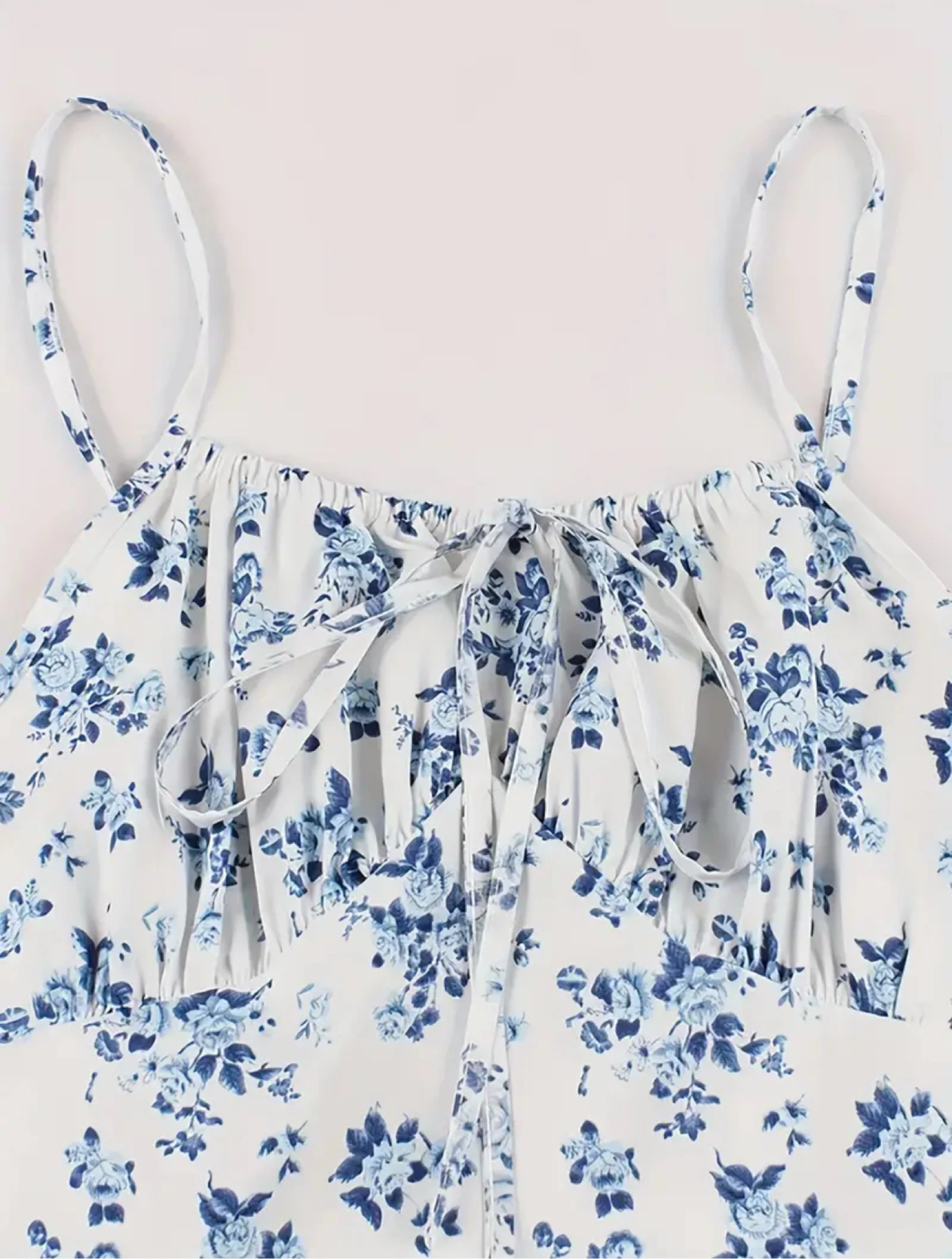 Retro mouwloze jurk met schouderbanden met bloemenprint maat M – photo 3